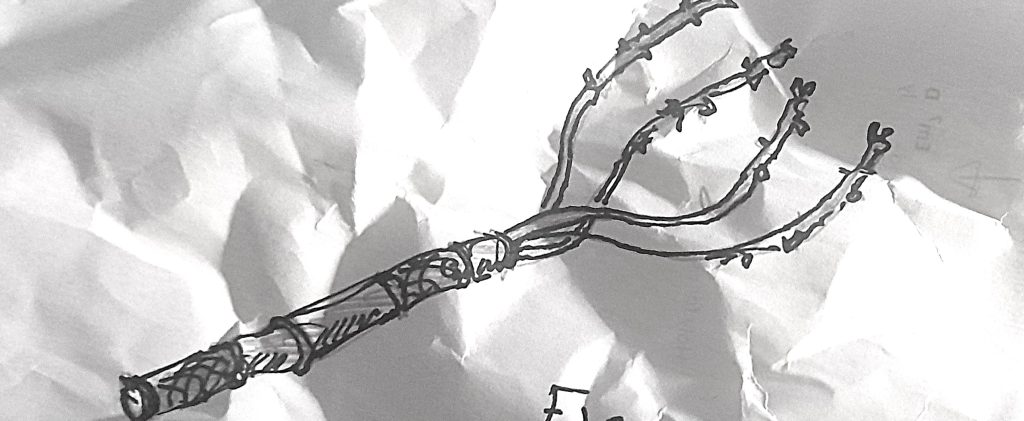 Depiction of the Roman Flagrum or Flagellum, used in scourging